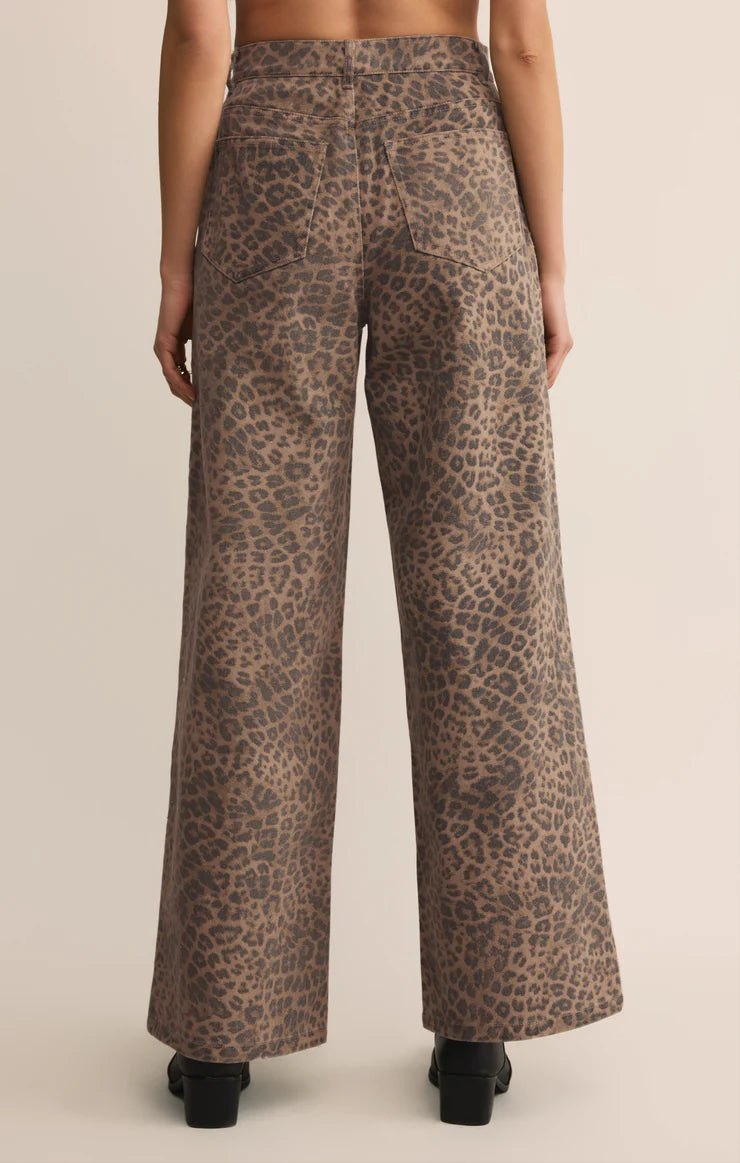 MARLI DENIM LEOPARD PANT