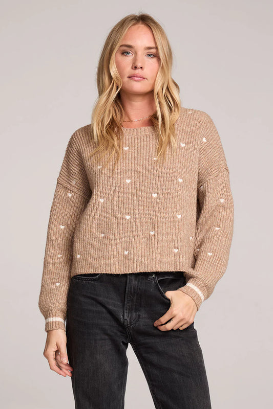 CHARMER HEART SWEATER