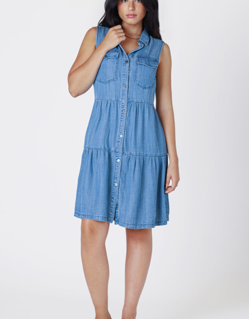 THE KARINA TIERED UTILITY MINI DRESS 2522617