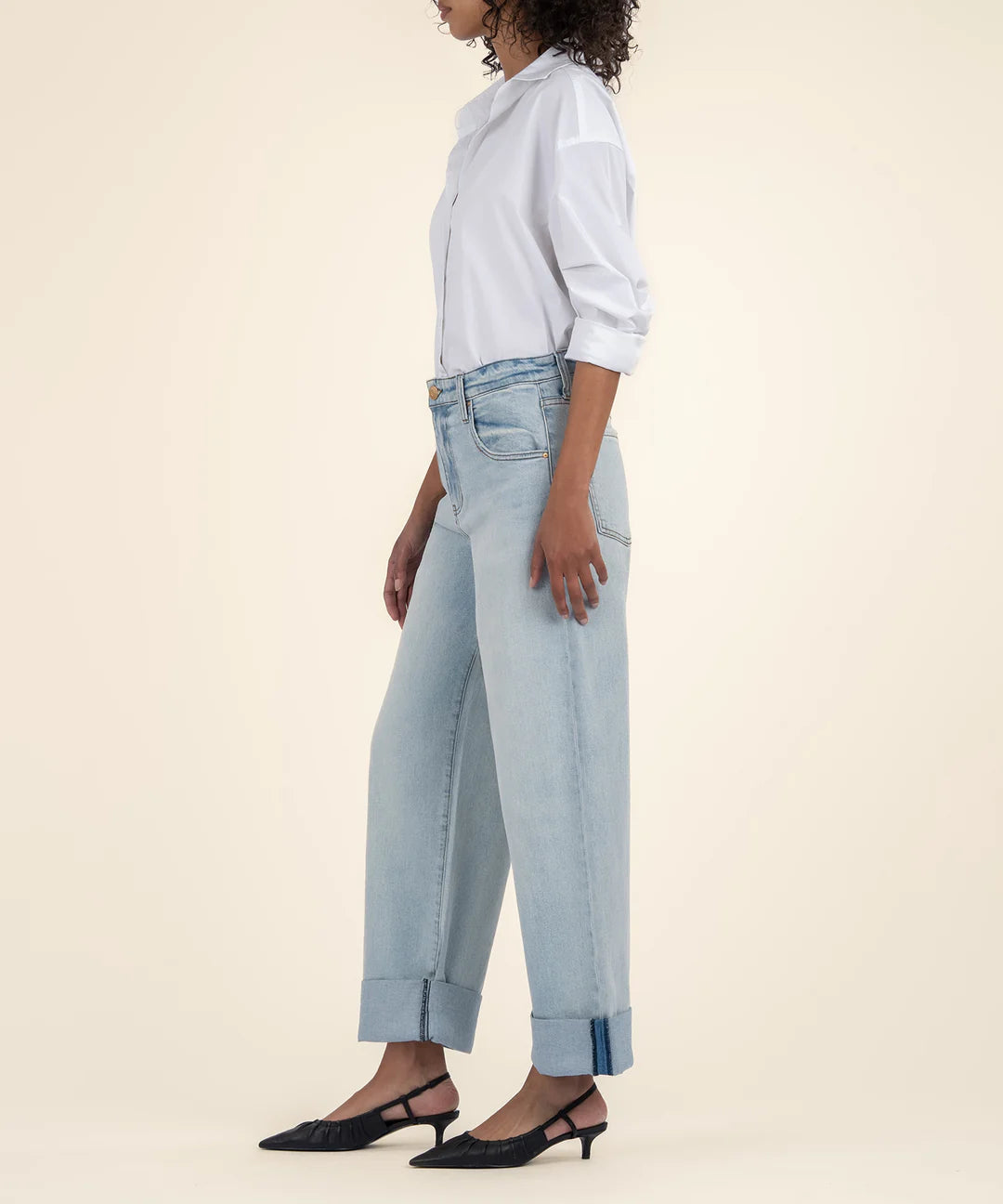 GWEN HIGH RISE WIDE LEG ROLL UP KP2202MA1