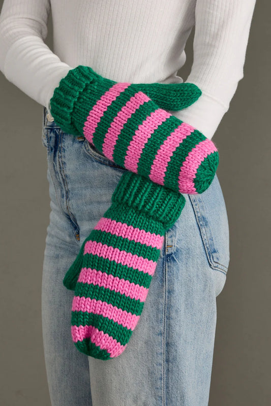 WINTER MITTS STRIPED