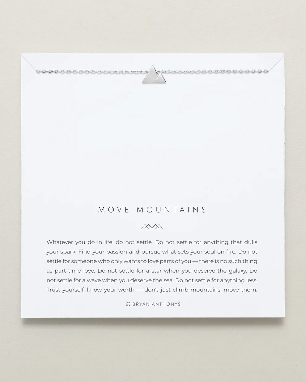 BRYAN ANTHONY SOLID MOVE MOUNTAINS NECKLACE