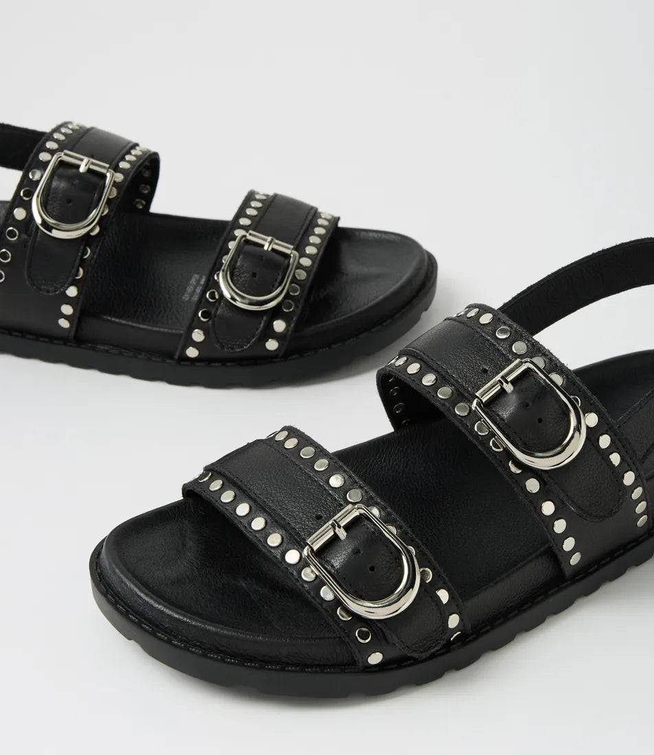 BERINA FLAT LEATHER SANDAL