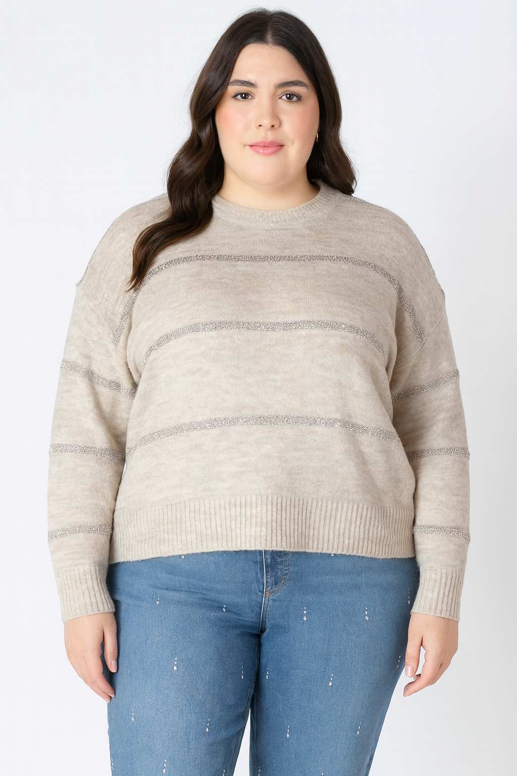THE BELLE SEQUIN STRIPE SWEATER
