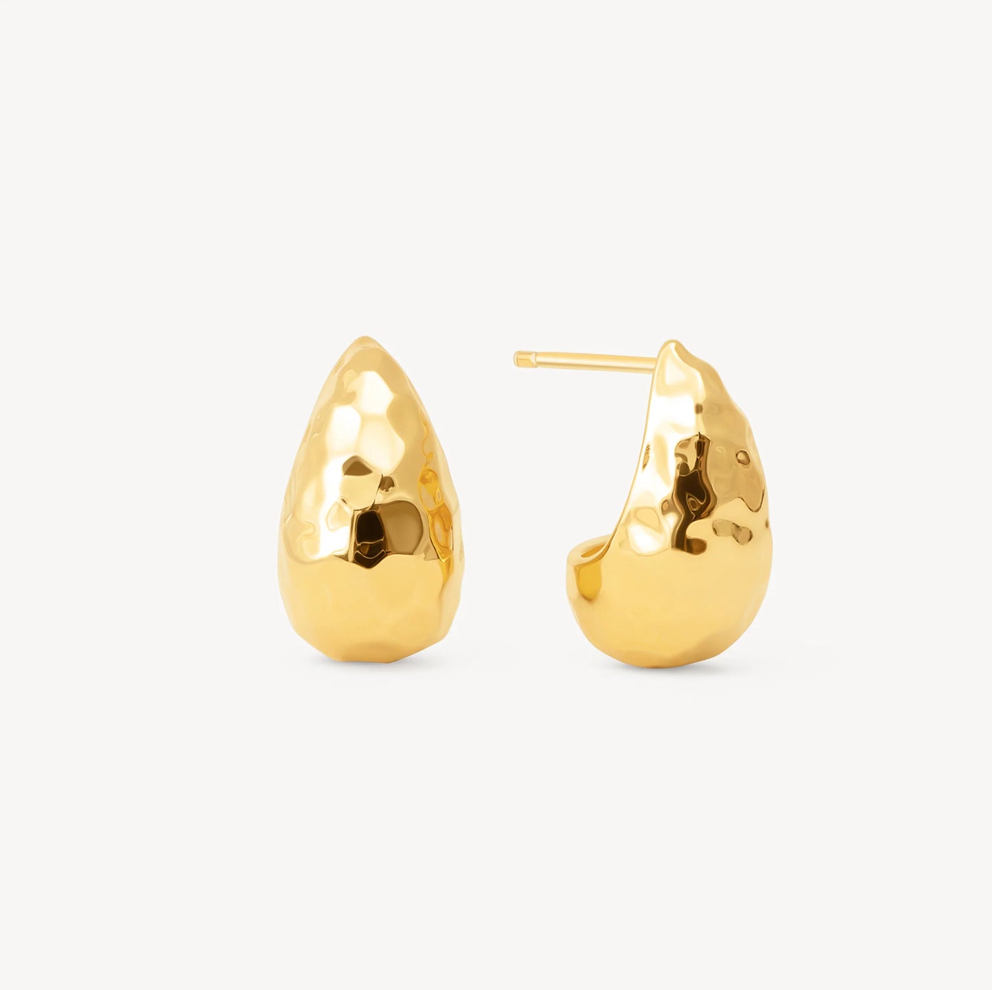 HILLBERG AND BERK TEXTURE PUFF EARRING