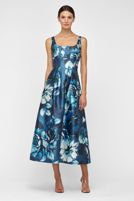 JUNE TEA LENGTH FLORAL DRESS