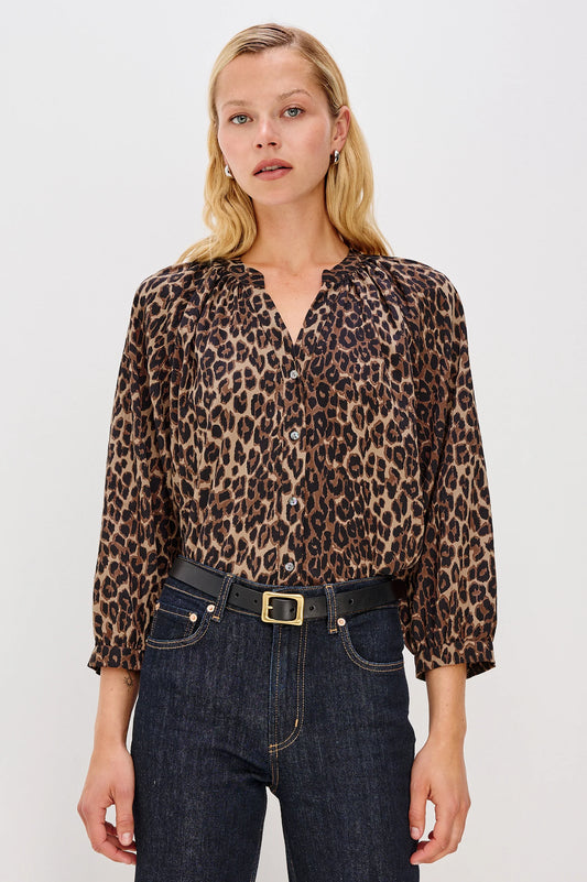 SAINT LEOPARD PRINT TOP