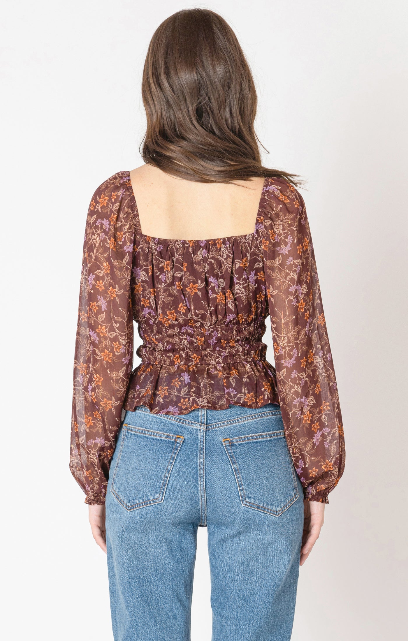 THE JANIE SQUARE NECK BLOUSE