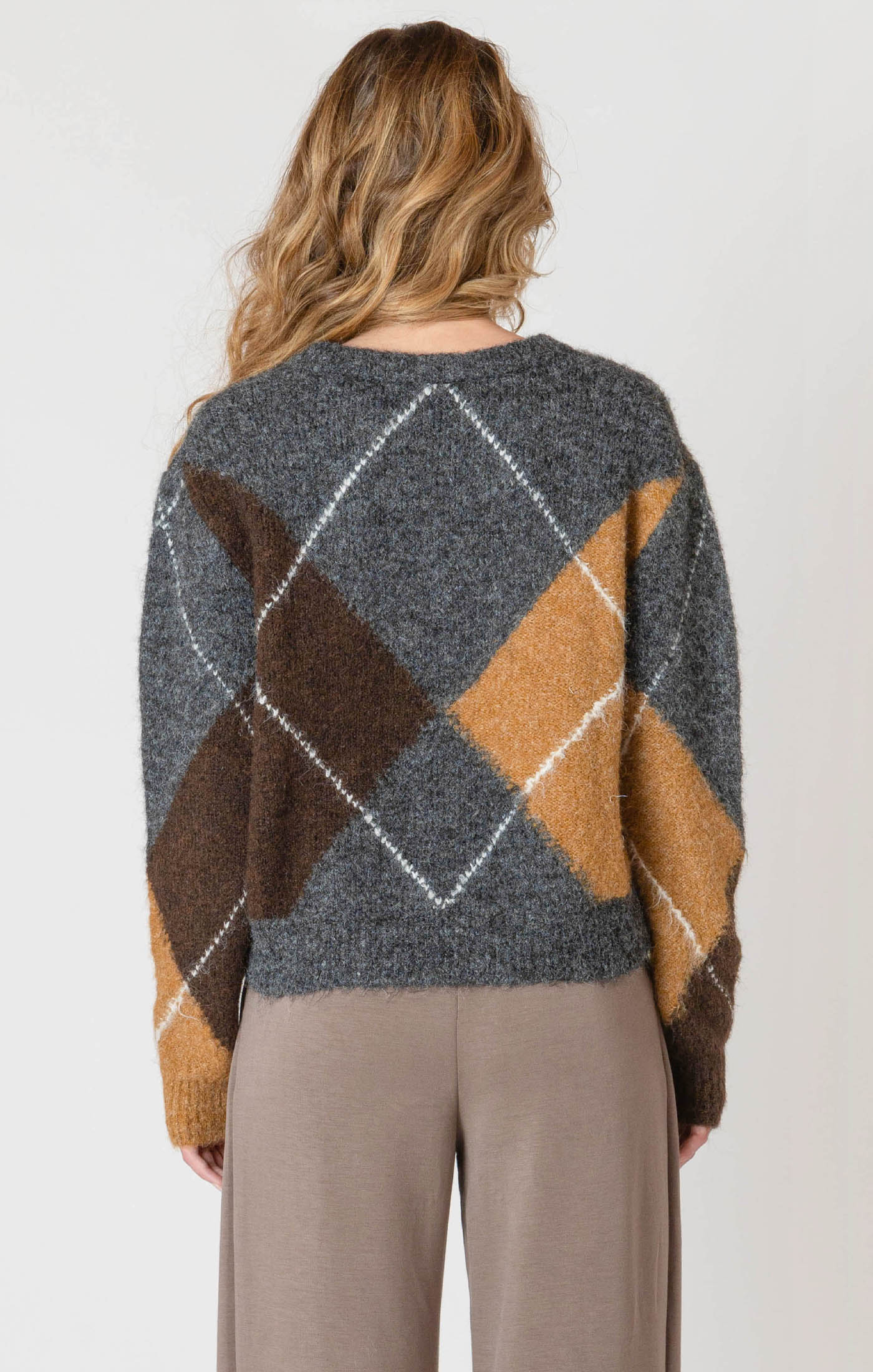 THE RILEY V NECK PATTERNED SWEATER