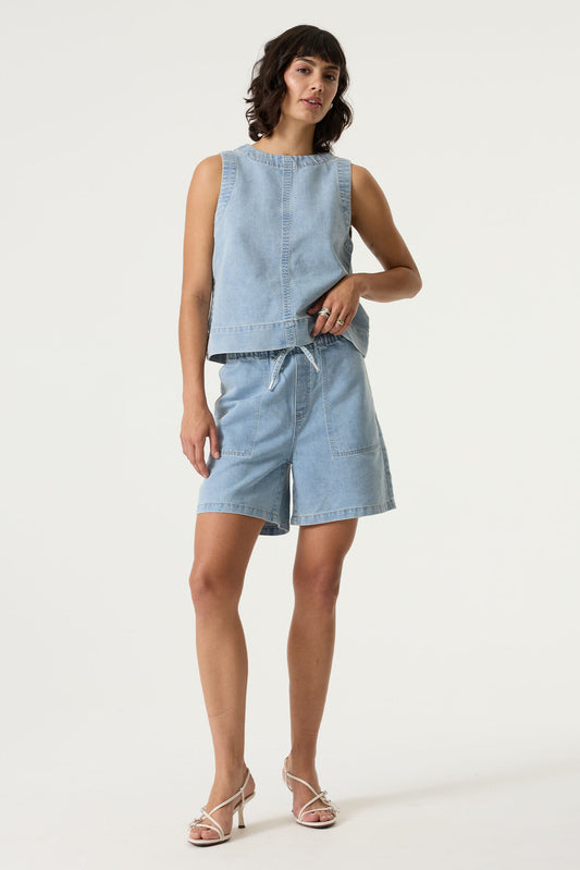 THE STELLA DENIM SHORTS