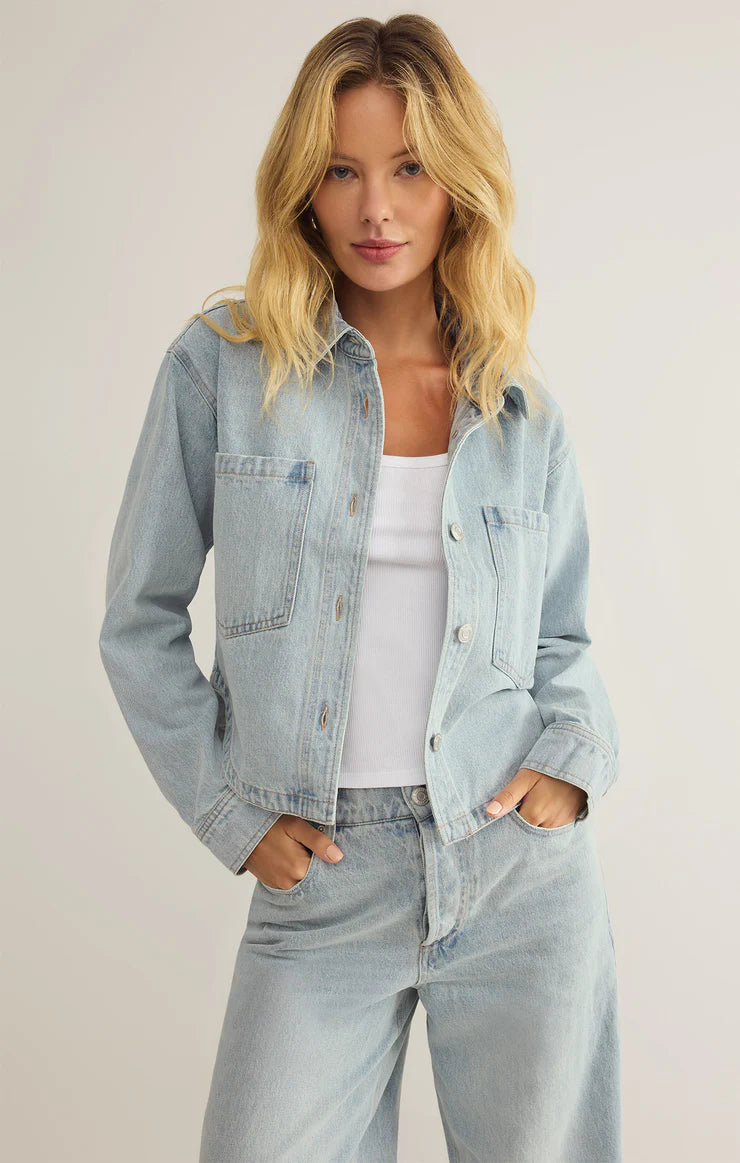 ALL DAY CROPPED DENIM JACKET ZJ251850