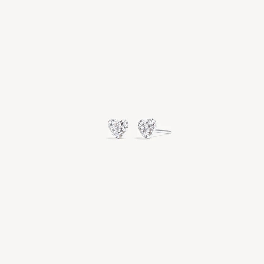 HILLBERG AND BERK 6MM HEART STUD