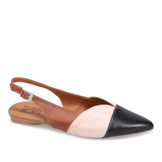 JAYDEN MULTI COLOR LEATHER SLINGBACK SHOE