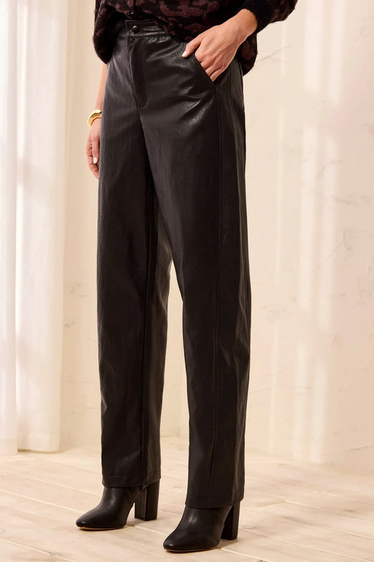 THE JANET BARREL PU SIDE INSERT PANTS