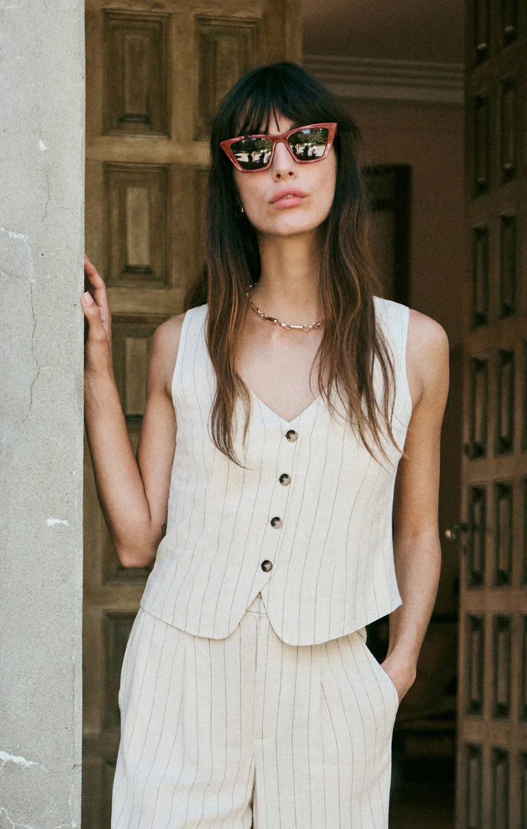 BELFORT PINSTRIPE VEST ZT251246