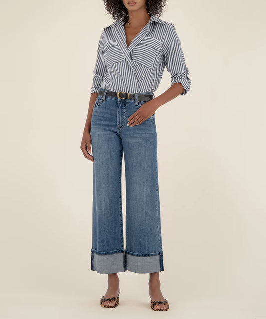 MEG HIGH RISE WIDE LEG ROLL UP KG1980MA9