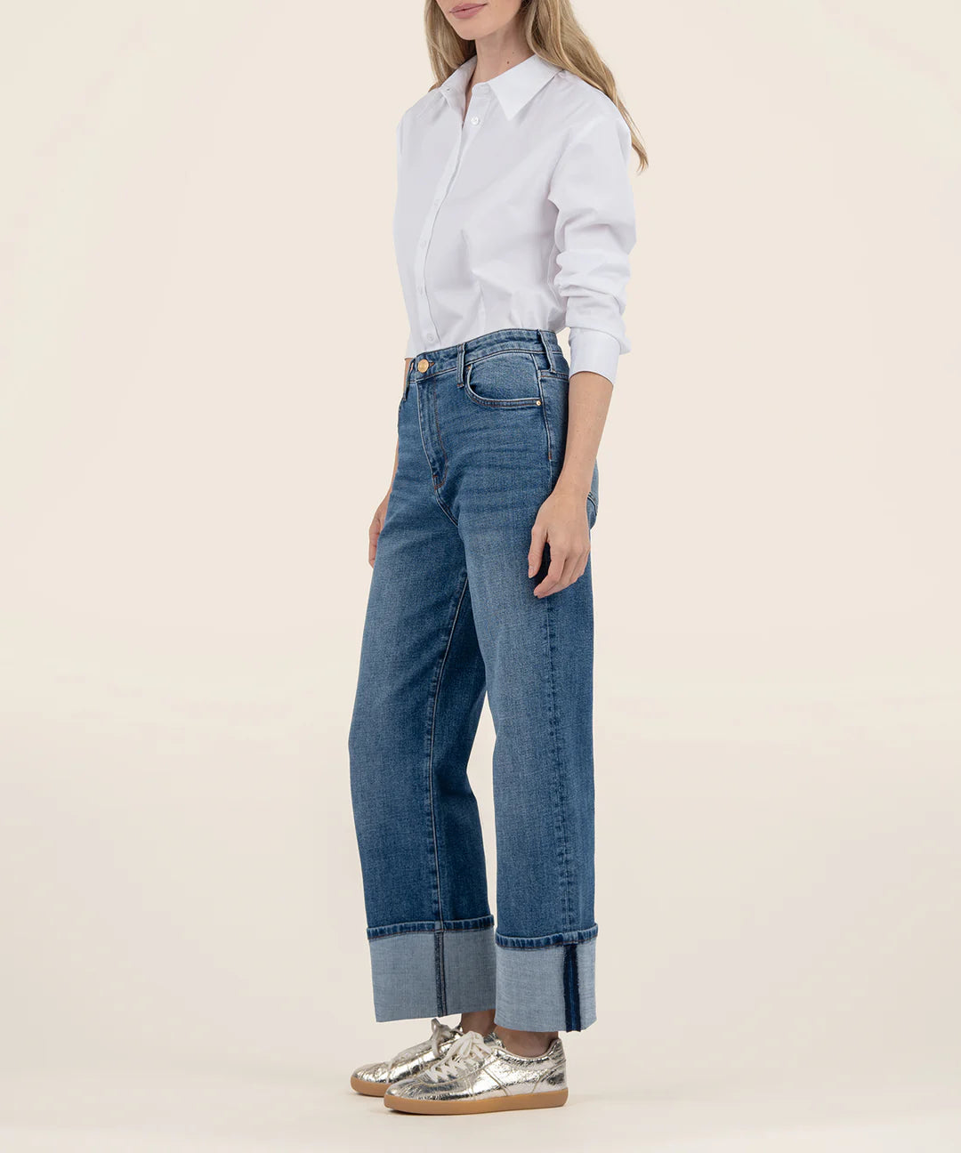 SIENNA HIGH RISE WIDE LEG ROLL UP KP2049MA4