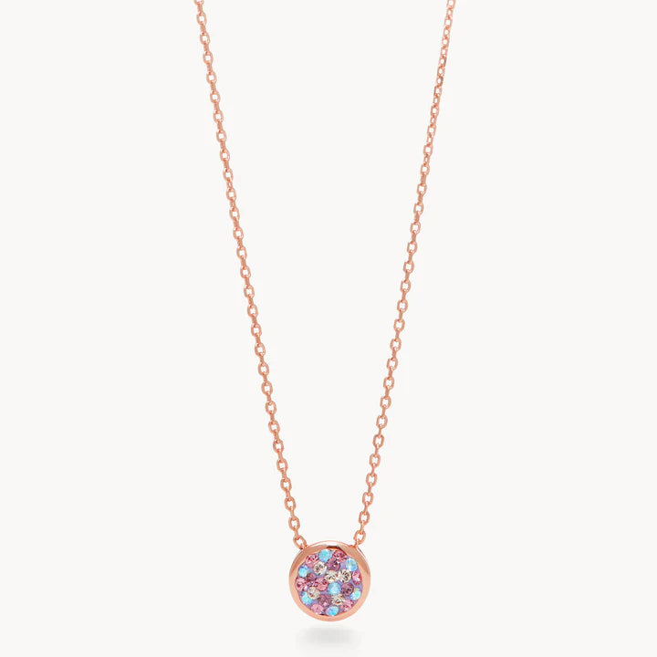 SPARKLE BEZEL PENDANT NECKLACE