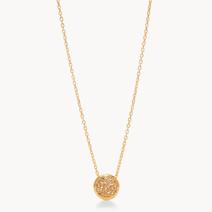 SPARKLE BEZEL PENDANT NECKLACE