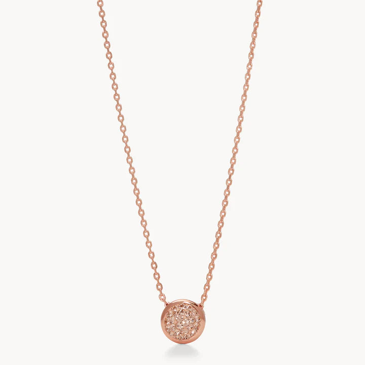 SPARKLE BEZEL PENDANT NECKLACE