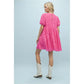 THE VIVIAN   TEXTURED MINI DRESS