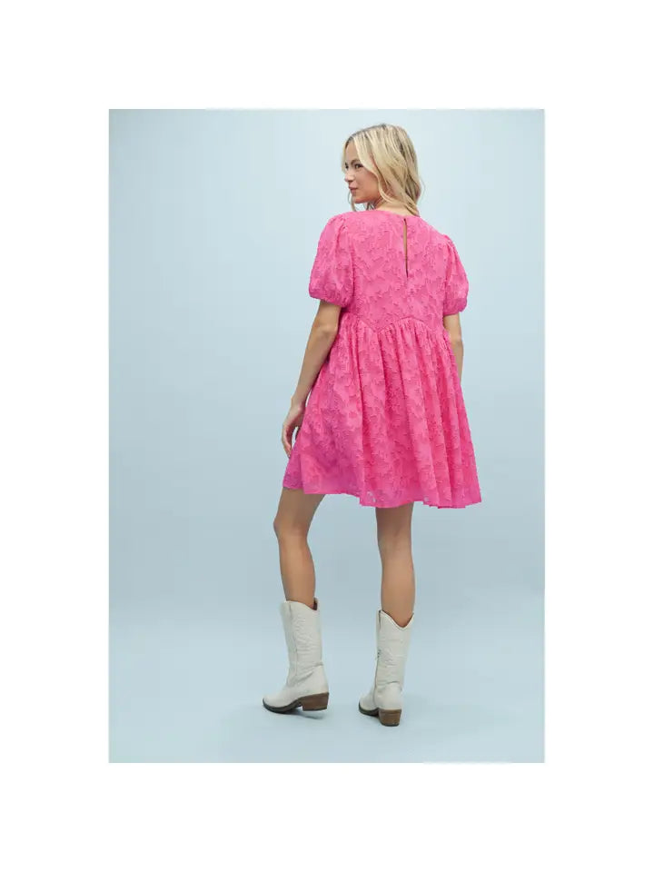 THE VIVIAN   TEXTURED MINI DRESS