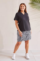 SHORT SLEEVE PLUS SIZE VNECK 1217V