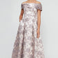 JASMINE LONG FLORAL OFF SHOULDER GOWN