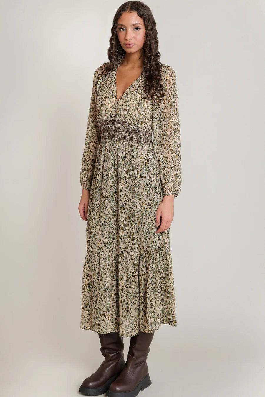 THE AIRES SMOCKING WAIST DRESS