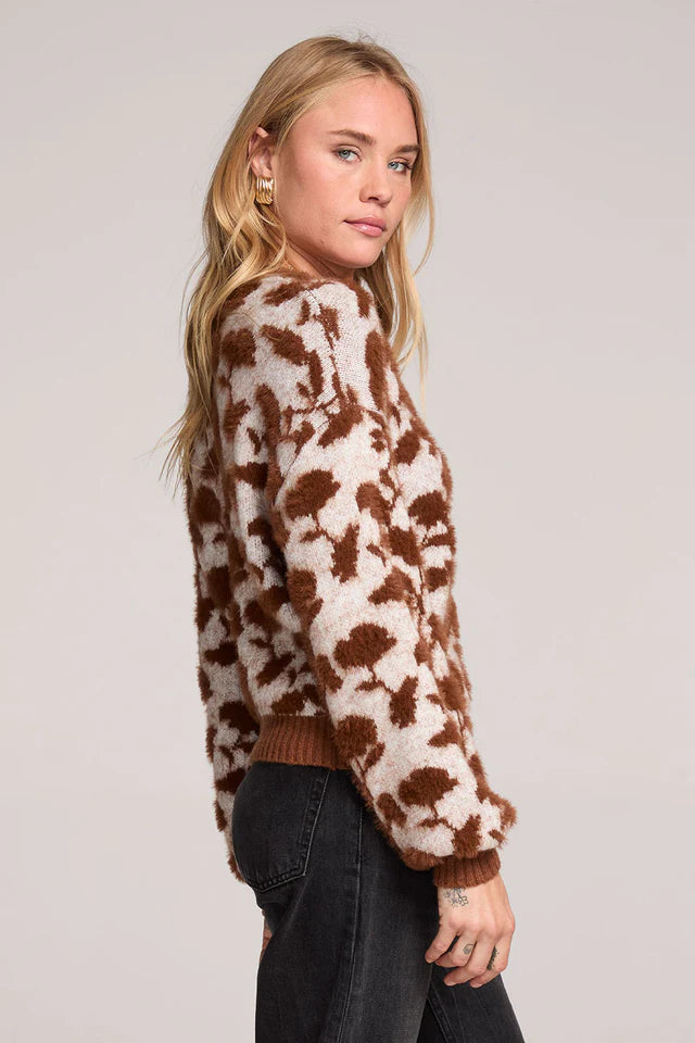 MIMI  BLOOMING FLORAL SWEATER