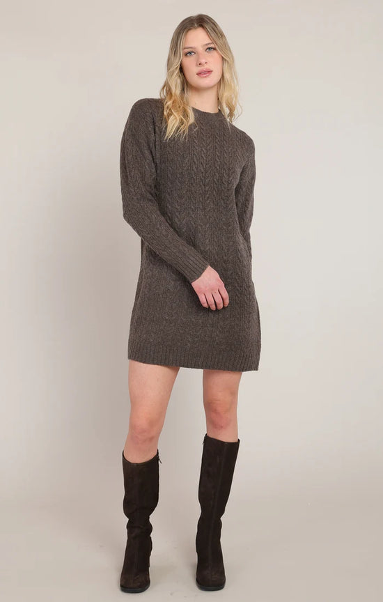 THE ALLISON CABLE KNIT L/S DRESS