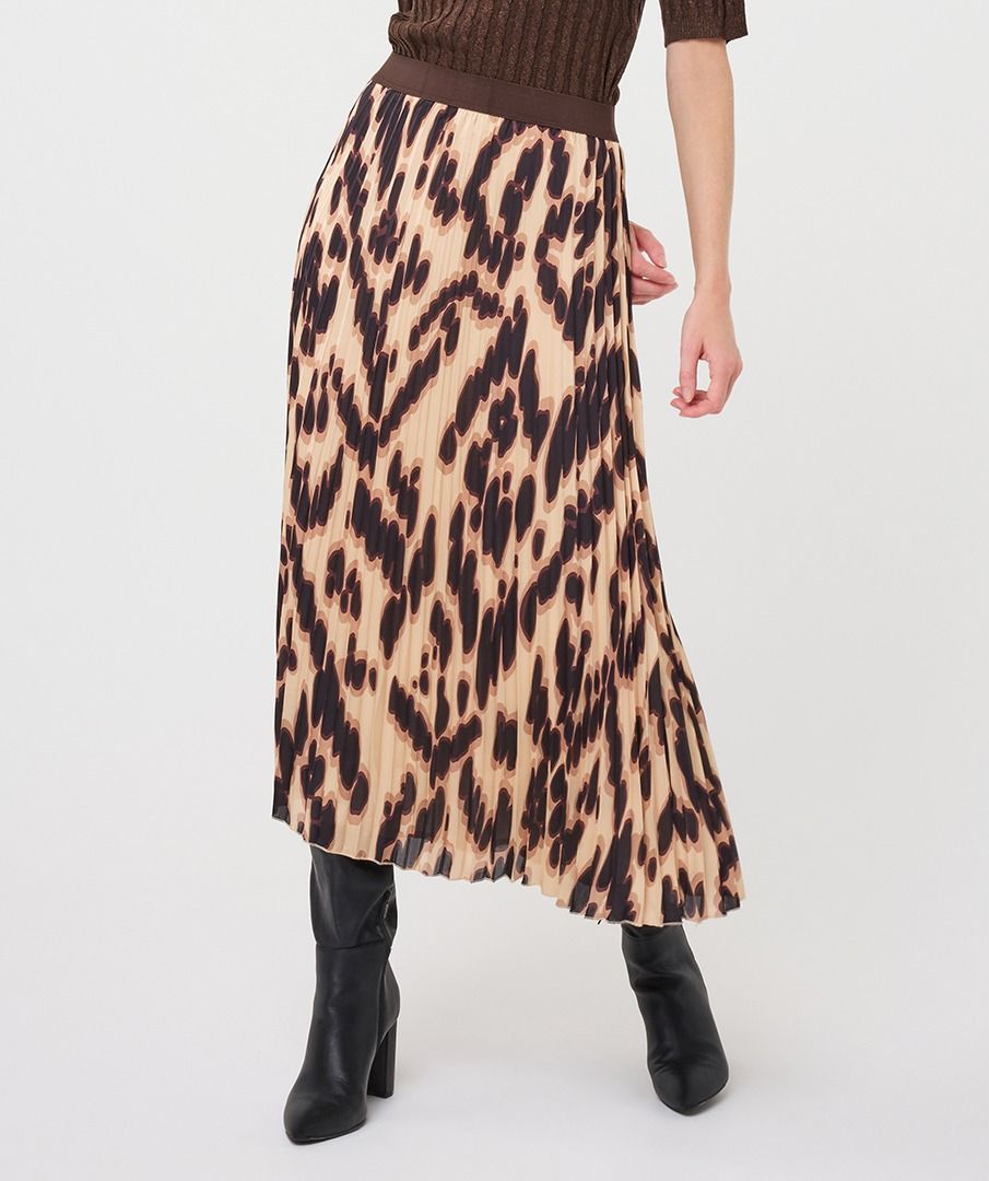 AVERY LEOPARD PRINT SKIRT
