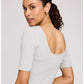 ROONEY RIBBED SHORT SLEEVE TOP GF-3121