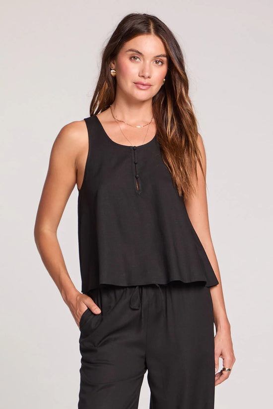 BELLE  WOVEN ALINE TANK