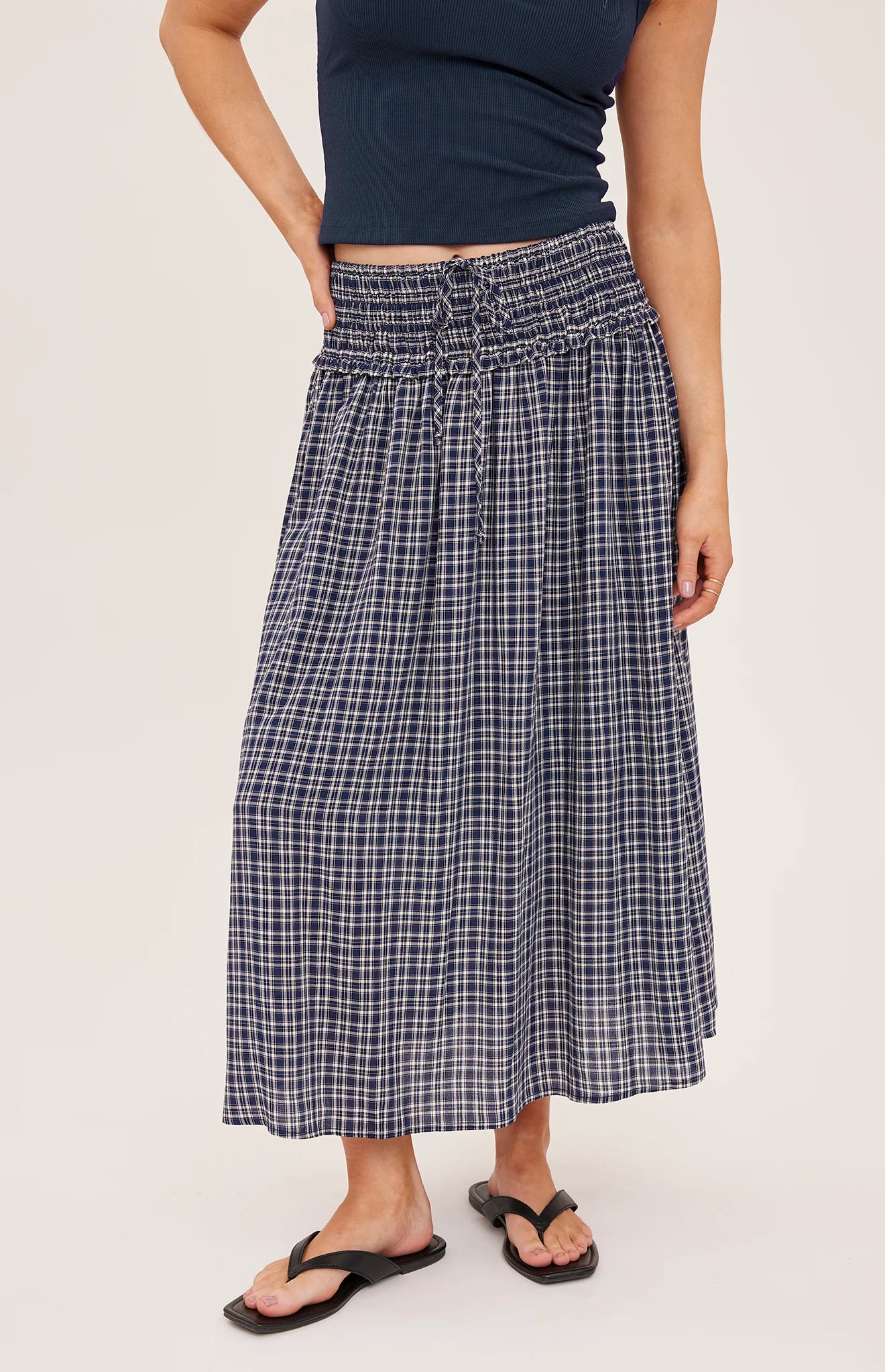 ELOWYN CHECKED SKIRT
