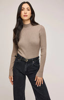 ARLEN MOCKED NECK RIBBED SWEATER GF-3080