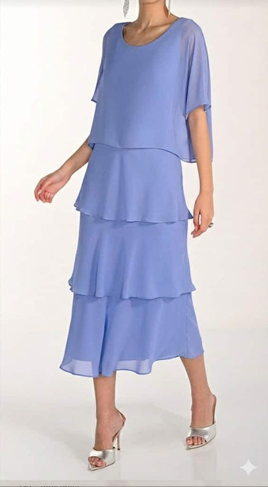 WOVEN LAYERED DRESS 268066