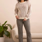 CREW NECK SWEATER WITH SIDE SLITS