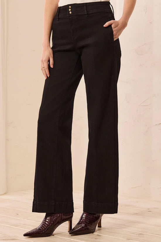 AUDREY HUGGING WIDE DENIM TROUSER