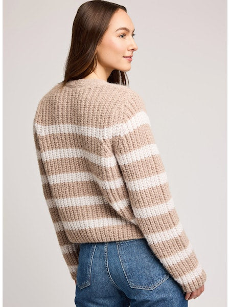 MELANIE STRIPED CARDI