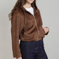 THE KELLY HOODED SUEDE BOMBER