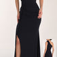 LONG KNIT ONE SHOULDER DRESS