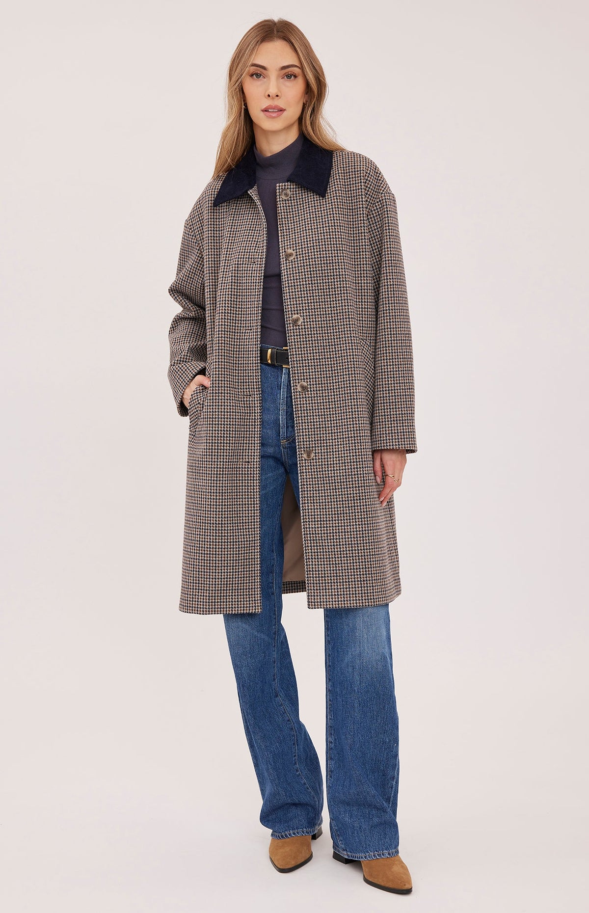MILLIE PLAID TWEED JACKET