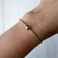 LENNY & EVA 3MM SMOOTH GOLD WITH BALL STRETCH BRACELT