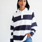 OVERSIZED STRIPED RUGBY SHIRT