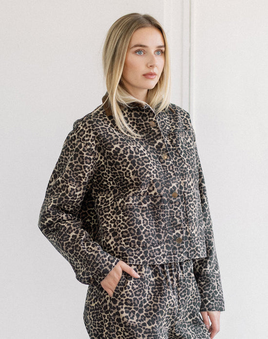 MAGALI LEOPARD BARN JACKET BY BTL