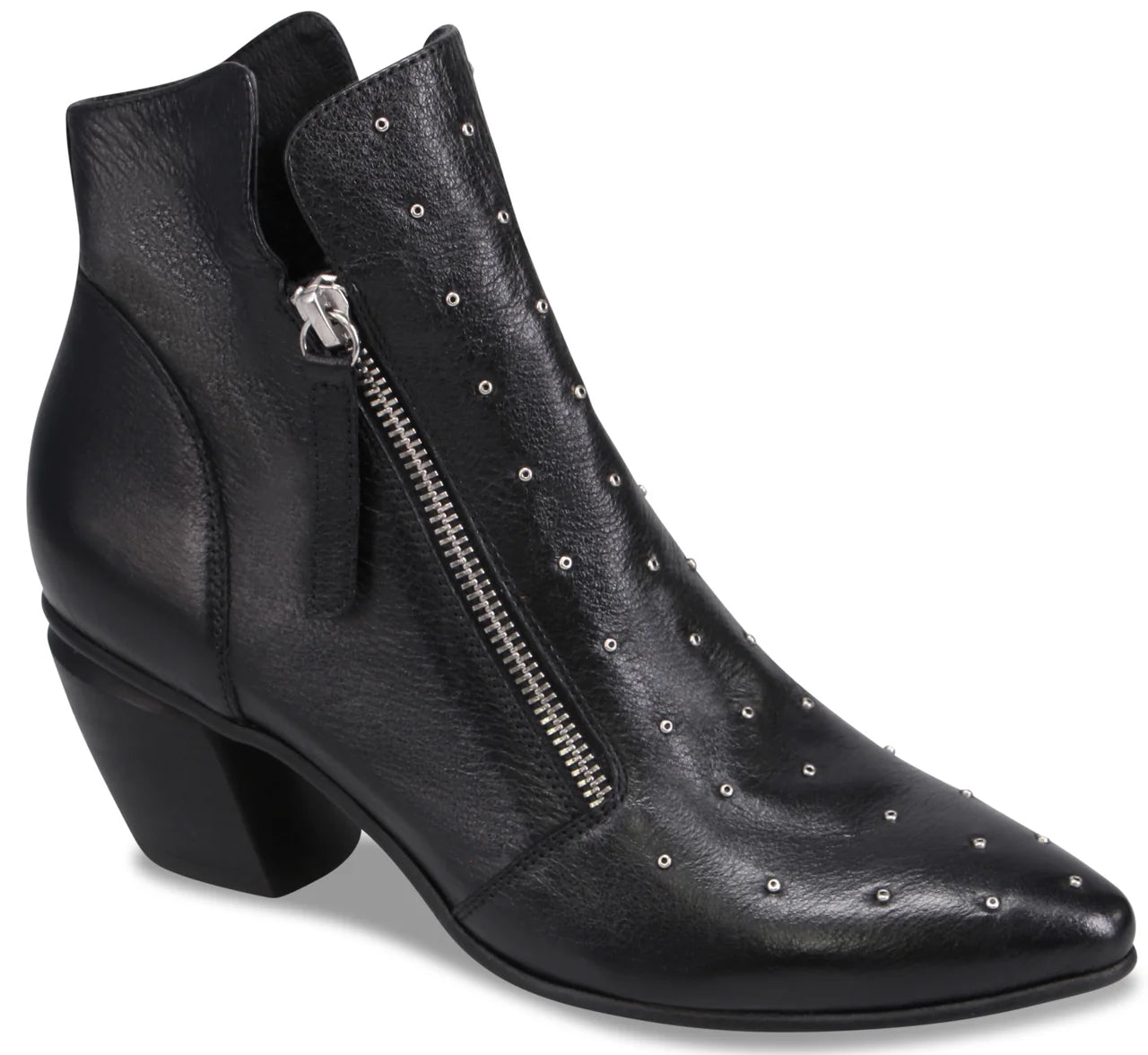 JAZZY LEATHER STUDDED BOOT