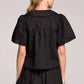 ZAYLAH S/S BUTTON FRONT TOP