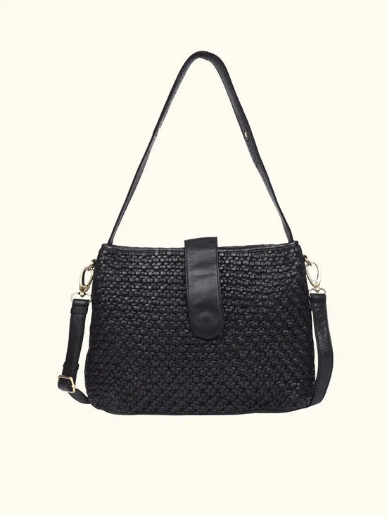 GIADA WOVEN CROSSBODY PURSE