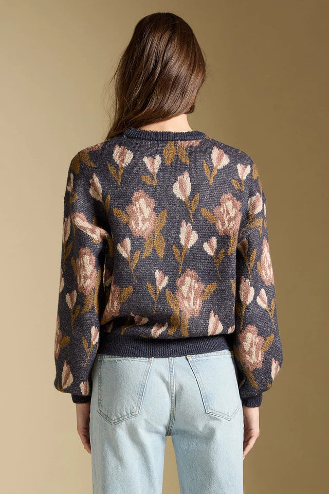 THE RONNIE FLORAL SWEAER